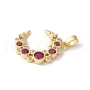 Brass Micro Pave Cubic Zirconia Pendants KK-K403-02G-03-2