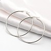 Tarnish Resistant 201 Stainless Steel Big Hoop Earrings EJEW-P066-38P-1