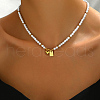 Imitation Pearl Seed Beaded French Vintage Elegant Necklaces BW1970-1