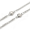 Tarnish Resistant 304 Stainless Steel Cable Chains CHS-F015-21P-1