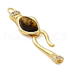 Brass S-Hook Clasps KK-U059-27G-01-2