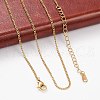 304 Stainless Steel Necklaces X-NJEW-E080-11G-3