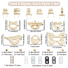 Gorgecraft 6Sets 6 Styles Zinc Alloy Bag Twist Lock Accessories AJEW-GF0007-02-2