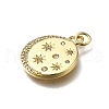Brass Micro Pave Cubic Zirconia Pendants KK-C090-26G-2