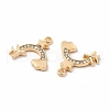 Rack Plating Eco-friendly Alloy Rhinestone Pendants FIND-A025-17G-02-2