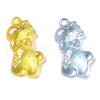 Electroplate Transparent UV Plating Acrylic Pendants OACR-I014-25-2