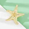 Ocean Theme Brass Cuff Rings RJEW-C135-01G-18-2