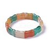 Natural Mixed Aventurine Beads Stretch Bracelets BJEW-L495-23C-2