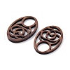 Walnut Wood Hollow Cabochons WOOD-Q051-02A-2
