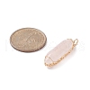 Natural Mixed Gemstone Double Terminal Pointed Pendants PALLOY-JF02059-3