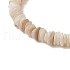 Natural Freshwater Shell Beads Stretch Bracelets for Women BJEW-TA00602-4