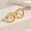 Vintage Stainless Steel Hoop Earrings YA0718-3-2