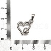 304 Stainless Steel Pendants STAS-B086-05P-3