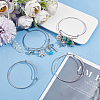 SUNNYCLUE 12Pcs Adjustable 304 Stainless Steel Expandable Bangle Making MAK-SC0001-17-4