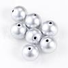 Matte Style Spray Painted Acrylic Beads ACRP-S669-18mm-01-1
