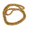 Electroplate Synthetic Magnetic Hematite Beads Strands G-A263-B01-02-3