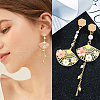 GOMAKERER Brass Stud Earring Findings KK-GO0001-99-4
