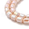 Electroplate Glass Beads Strands EGLA-D030-06B-3