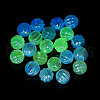 UV Plating Transparent Acrylic Beads OACR-Z013-17-2