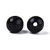 Spray Painted Round Natural Schima Wood Beads WOOD-A018-14mm-03-2