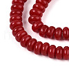 Opaque Spray Painted Glass Beads GLAA-ZX008-6mm-18O-3