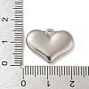 Non-Tarnish 304 Stainless Steel Stamping Blank Tag Heart Pendants STAS-G218-08P-04-3
