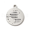 Non-Tarnish 304 Stainless Steel Pendants STAS-J040-19B-P-2