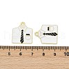 Father's Day Alloy Enamel Pendants ENAM-V001-03D-G-3