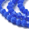 Opaque Solid Color Imitation Jade Glass Beads Strands GLAA-F029-P4mm-11-3