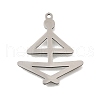 304 Stainless Steel Pendants STAS-S176-17P-1