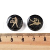 Dyed Black Synthetic Turquoise Beads G-F775-B04-3
