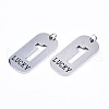 Non-Tarnish 201 Stainless Steel Pendants STAS-T044-220P-1-3