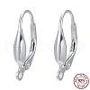 925 Sterling Silver Leverback Hoop Earrings Findings STER-A002-236-8