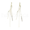 Brass Chain Tassel Big Pendants X-KK-R129-11G-1