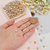 SOFPLATE 400Pcs 2 Colors Brass Rhinestone Spacer Beads RB-SP0001-06-3