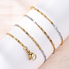 Brass Link Chain Necklaces for Women NJEW-D302-68G-3