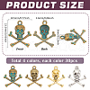   120Pcs 4 Colors Tibetan Style Alloy Pendants FIND-PH0022-99-2