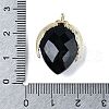 Natural Obsidian Pendants G-U019-01G-07-3