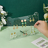 Clear Acrylic Slant Back Earring Storage Rack EDIS-WH0001-04D-5