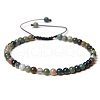 Adjustable Women's Indian Agate Beaded Bracelet CN3407-15-1