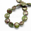 Synthetic Ruby in Zoisite Stone Beads Strands G-S110-16-2