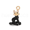 Alloy Enamel Pendants PALLOY-R160-01G-01-1
