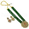 Bohemian Style Multi-Layer Alloy Imitation Agate and Glass Jewelry Set FS-WGE22E9-03-1