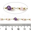 Handmade Natural Amethyst Nuggest Beaded Chains CHC-F020-06G-01-2