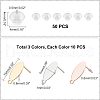 Unicraftale 30Pcs 3 Colors 304 Stainless Steel Stud Earring Findings STAS-UN0017-99-5