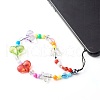 Opaque Acrylic Beads and Eco-Friendly Transparent Acrylic Beads Mobile Straps HJEW-JM00558-3