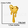 Stylish 304 Stainless Steel Heart-shaped Stud Earrings EM8076-2-2