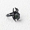 Natural Indian Agate Spider Open Cuff Rings PW-WGC70E9-20-1