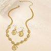 Vortex Alloy Pendant Necklace & Dangle Earrings Sets FS-WGE9BDE-01-4