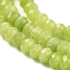 Dyed Natural Malaysia Jade Rondelle Beads Strands X-G-E316-2x4mm-41-3